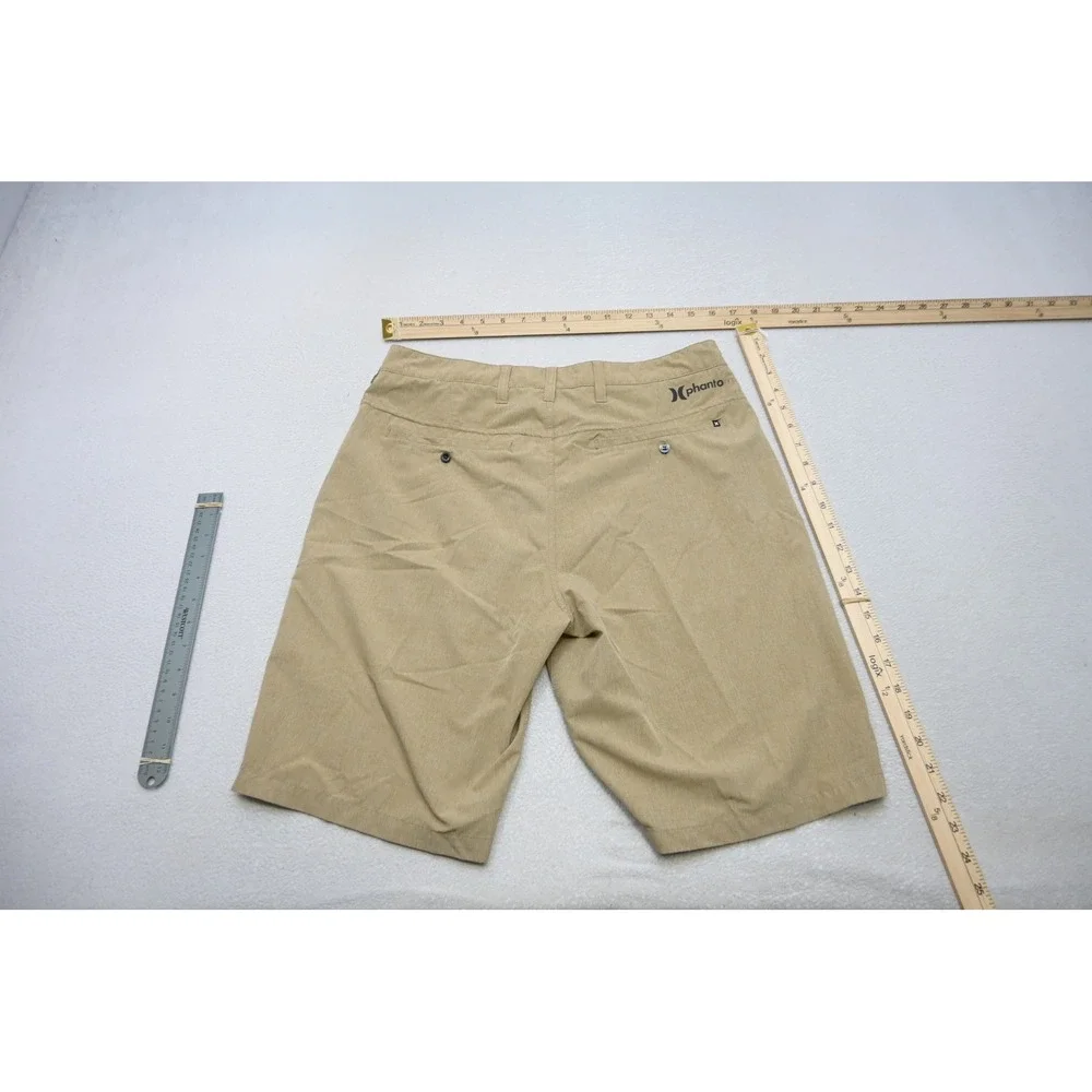 Hurley Phantom Hybrid Walk Shorts Mens 32 Khaki Golf Surf Stretch Excellent